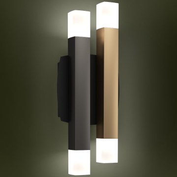 Eglo - LED væglampe 4xLED/3,3W/230V 3000K antracit/guldfarvet