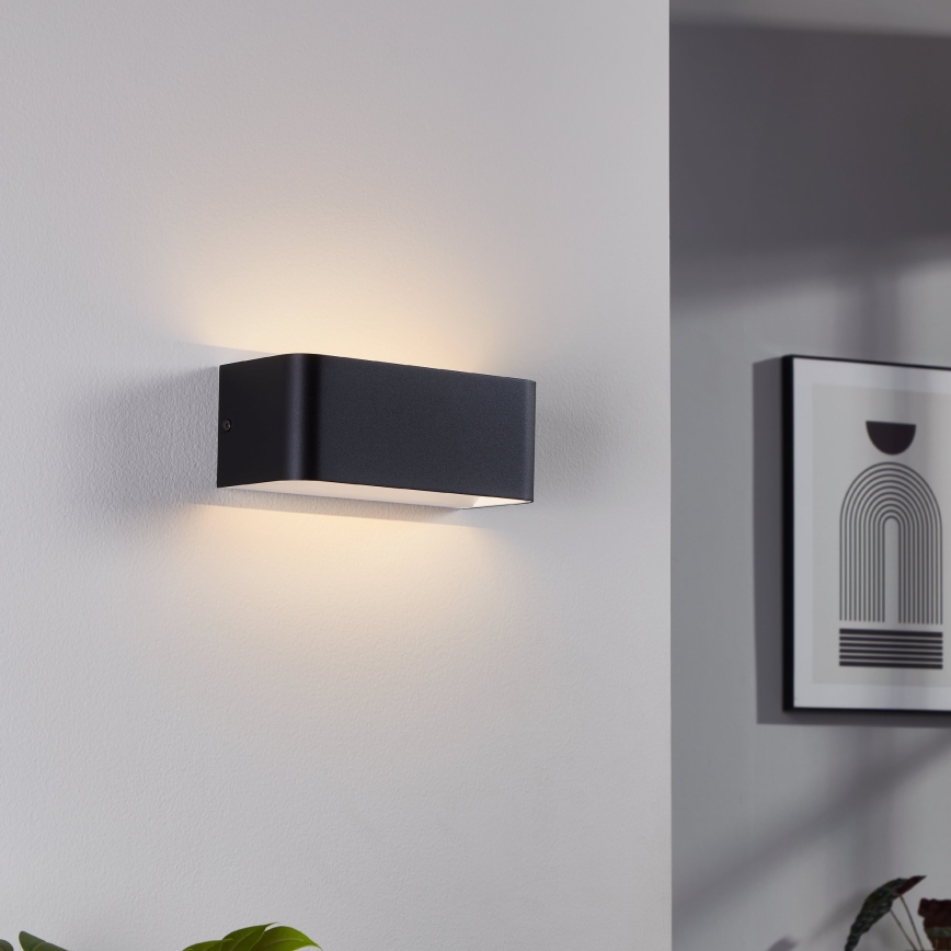 Eglo - LED væglampe LED/10W/230V 3000K sort