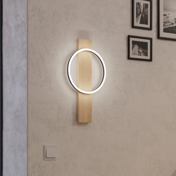 Eglo - LED væglampe LED/12W/230V 3000K beige/sort