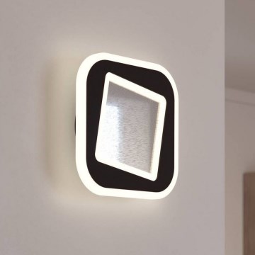 Eglo - LED væglampe LED/12W/230V 4000K sort