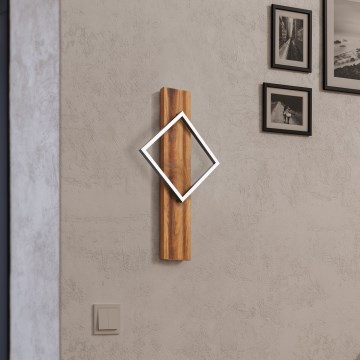 Eglo - LED væglampe LED/13W/230V sort/brun