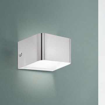 Eglo - LED væglampe LED/6W/230V 3000K mat krom