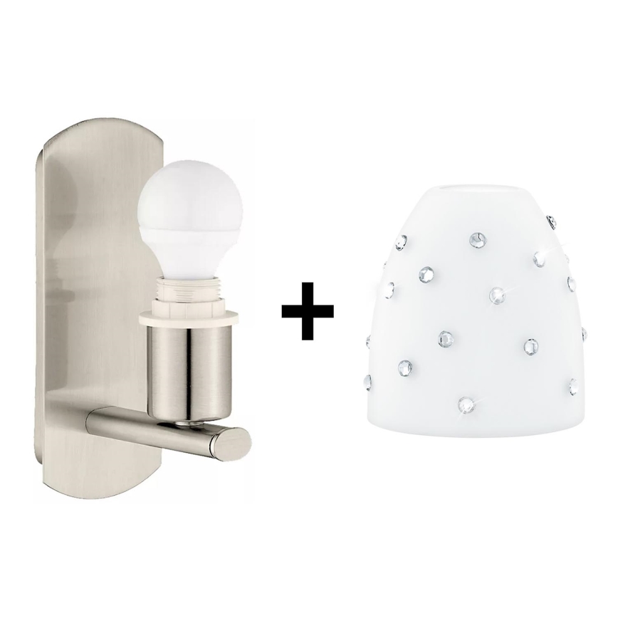 Eglo - LED væglampe MY CHOICE 1xE14/4W/230V mat krom/hvid