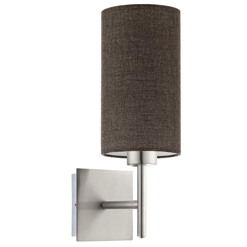 Eglo - LED væglampe TUNJA 1xE27/60W/230V mat krom/brun