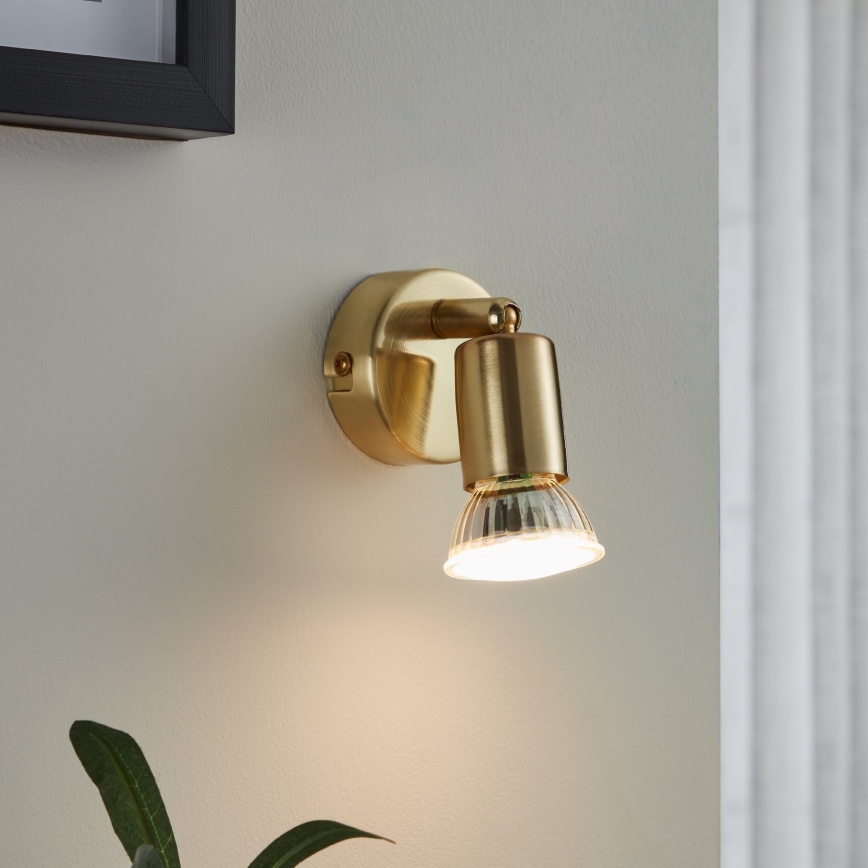 Eglo - LED vægspot 1xGU10/2,8W/230V 3000K guldfarvet