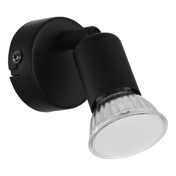 Eglo - LED vægspot 1xGU10/2,8W/230V 3000K sort