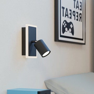 Eglo - LED vægspot LED/7W/230V sort