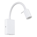 Eglo - LED Vægspot med USB-oplader 1xLED/3,5W/230V hvid