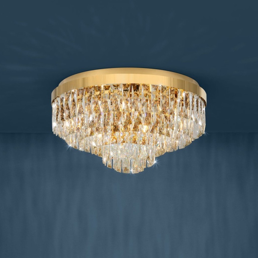 Eglo - Loftlampe 11xE14/40W/230V gylden