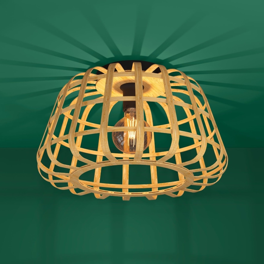 Eglo - Loftlampe 1xE27/40W/230V bambus