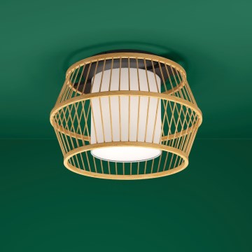 Eglo - Loftlampe 1xE27/40W/230V bambus