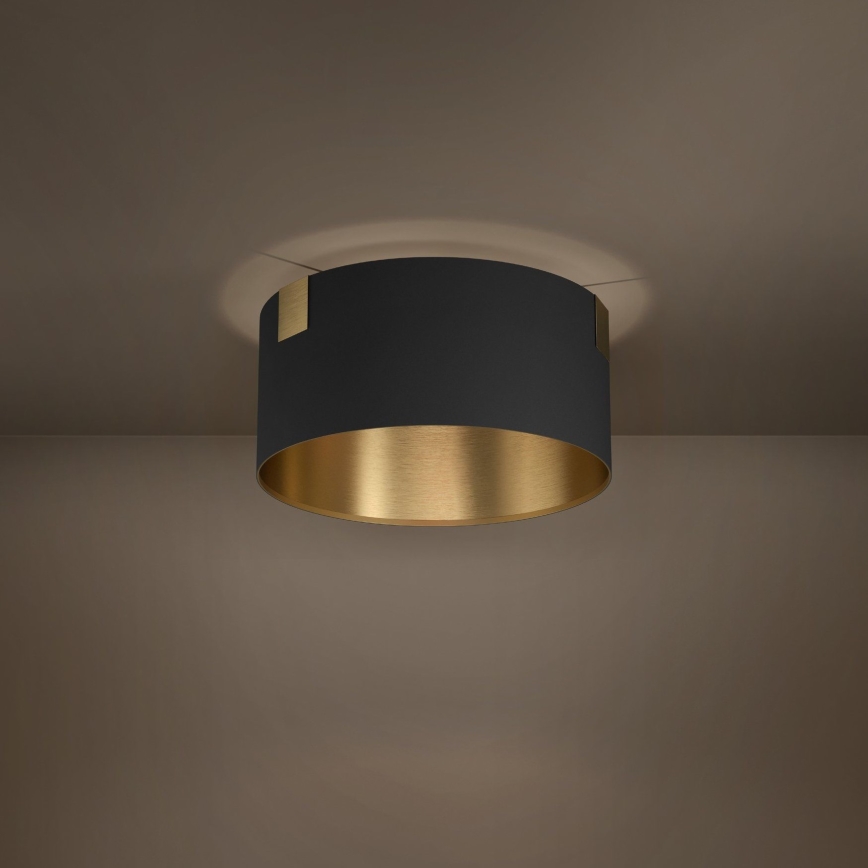 Eglo - Loftlampe 1xE27/40W/230V sort/guldfarvet