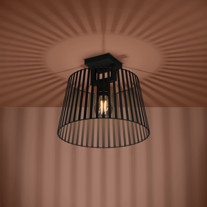 Eglo - Loftlampe 1xE27/40W/230V sort