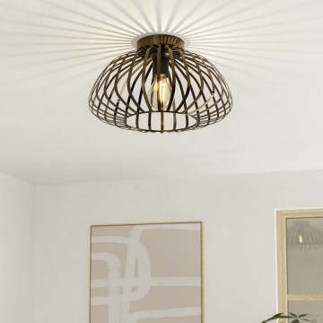 Eglo - Loftlampe 1xE27/40W/230V Ø 38,5 cm bronzefarvet