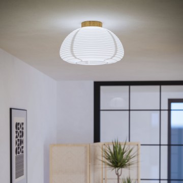 Eglo - Loftlampe 1xE27/40W/230V Ø 40 cm hvid/beige