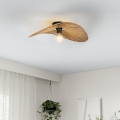 Eglo - Loftlampe 1xE27/42W/230V brun/sort