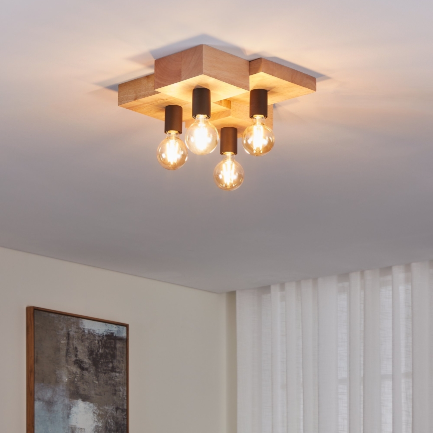 Eglo - Loftlampe 4xE27/40W/230V