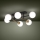 Eglo - Loftlampe 6xE14/40W/230V guldfarvet/sort