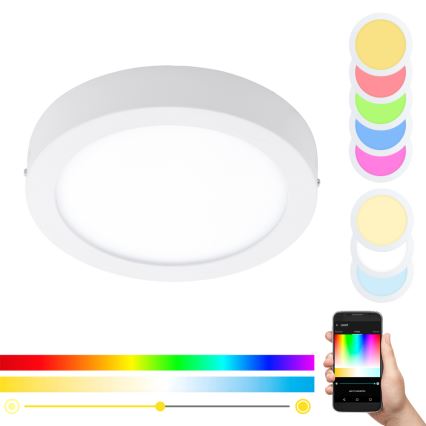 Eglo - Loftlampe m. RGBW-farver dæmpbar FUEVA-C LED/21W/230V