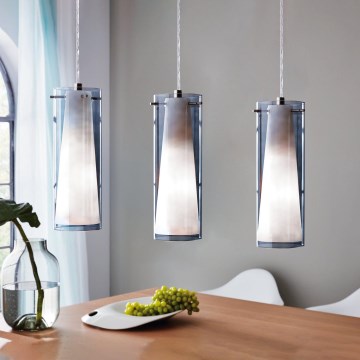 EGLO - Loftlampe med 3xE27/60W i røgfarvet glas