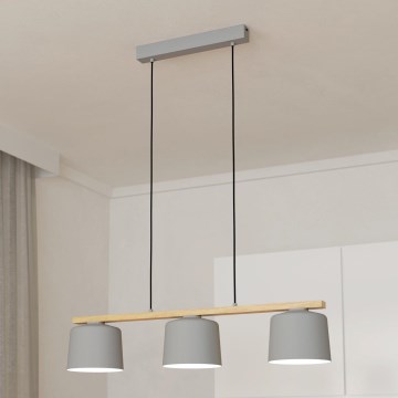Eglo - Loftlampe med ledning 3xE27/40W/230V
