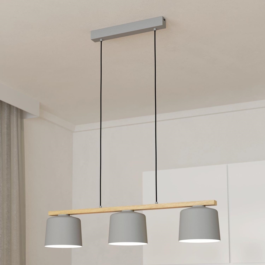 Eglo - Loftlampe med ledning 3xE27/40W/230V
