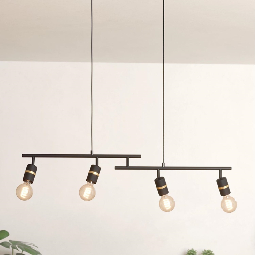 Eglo - Loftlampe med ledning 4xE27/10W/230V