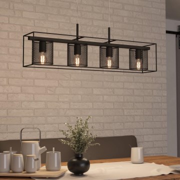 Eglo - Loftlampe med ledning 4xE27/40W/230V