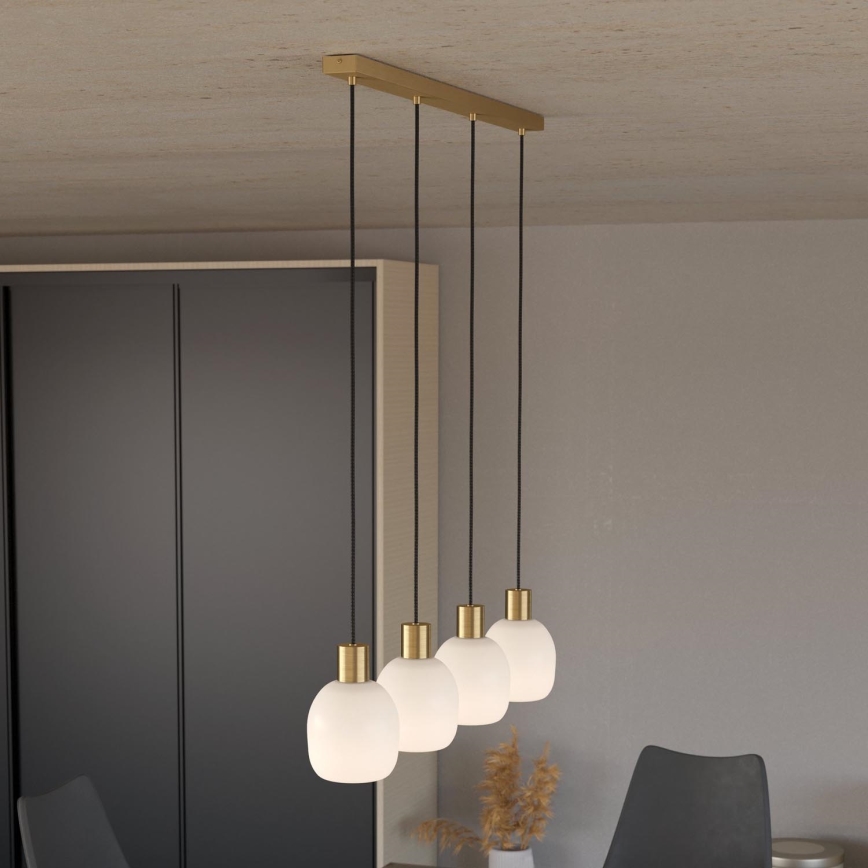 Eglo - Loftlampe med ledning 4xE27/40W/230V