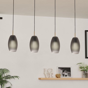 Eglo - Loftlampe med ledning 4xE27/40W/230V