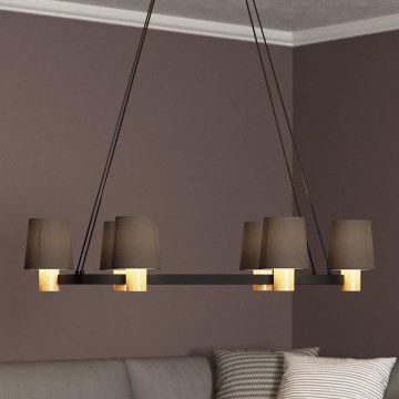 Eglo - Loftlampe med wire 6xE27/40W/230V