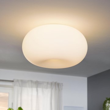 Eglo - Loftlampe OPTICA 2xE27/60W/230V opalglas