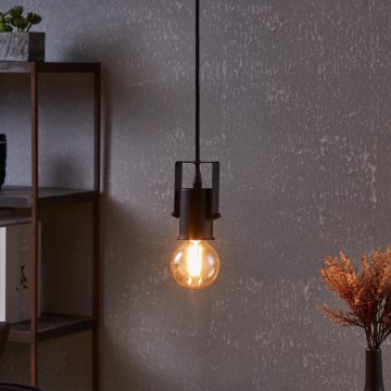 Eglo - Loftlampe på ledning 1xE27/40W/230V sort