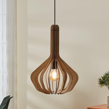 Eglo - Loftlampe på ledning 1xE27/40W/230V Ø 38 cm beige