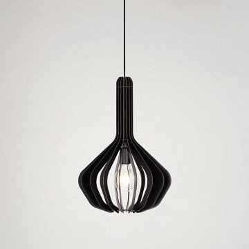 Eglo - Loftlampe på ledning 1xE27/40W/230V Ø 38 cm sort