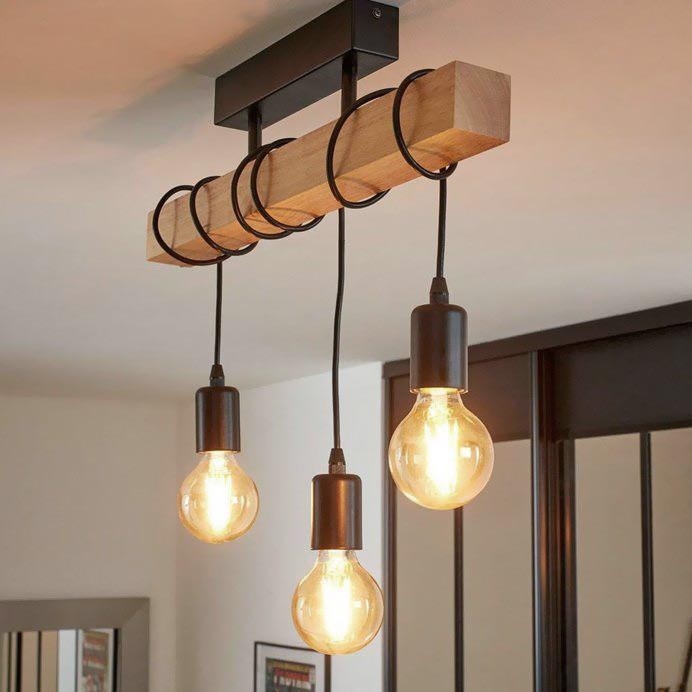 Eglo - Loftlampe TOWNSHEND 3xE27/60W/230V