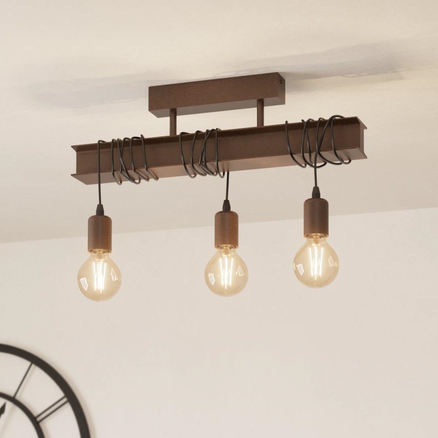 Eglo - Loftlampe TOWNSHEND 3xE27/60W/230V