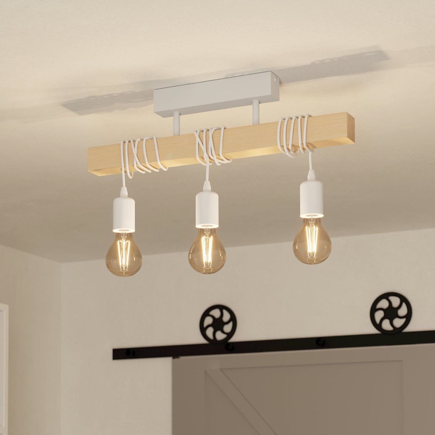 Eglo - Loftlampe TOWNSHEND 3xE27/60W/230V