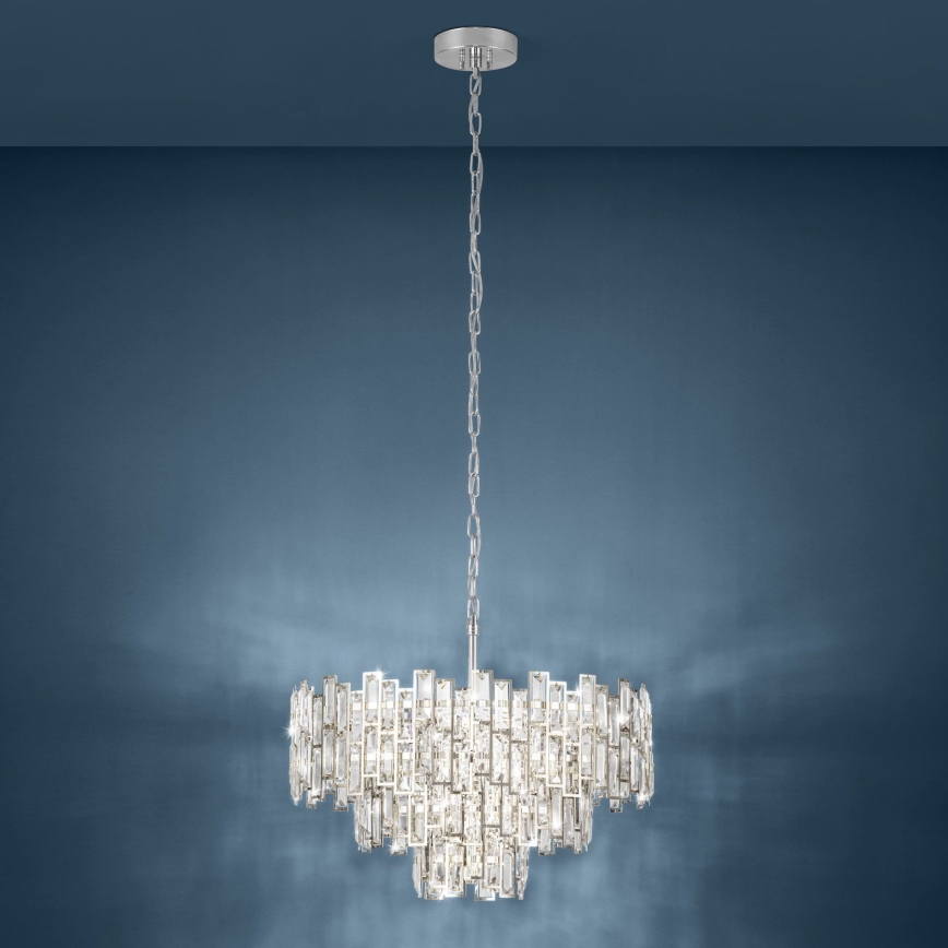 Eglo - Lysekrone i kæde 10xE14/25W/230V diam. 63 cm