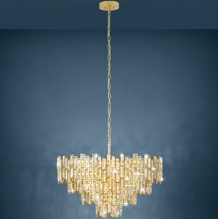 Eglo - Lysekrone i kæde 10xE14/25W/230V diam. 78 cm