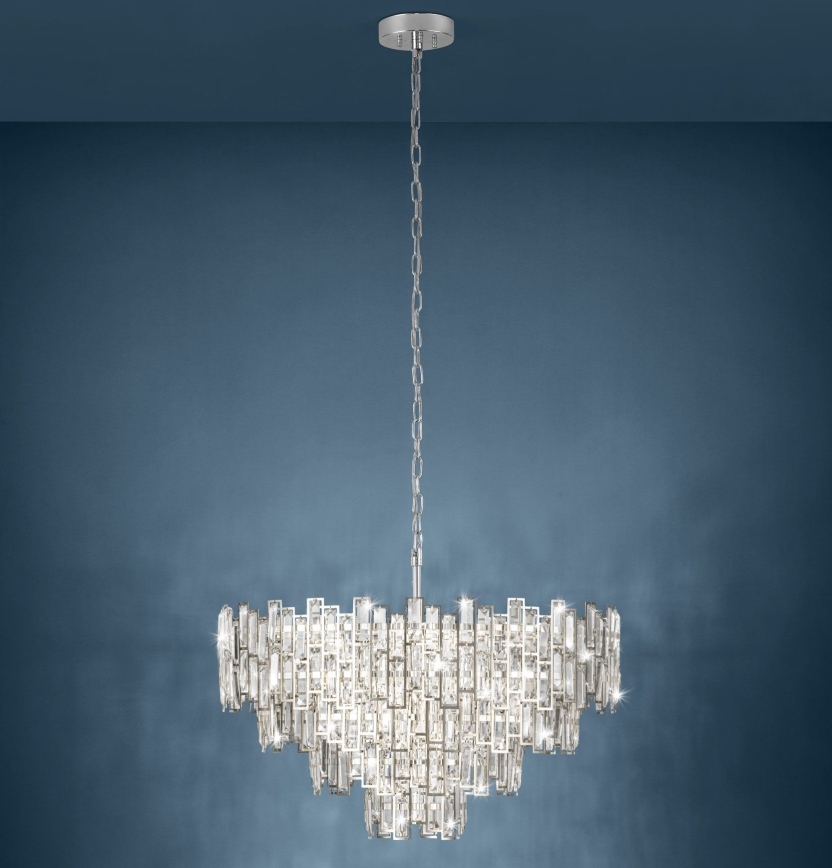 Eglo - Lysekrone i kæde 10xE14/25W/230V diam. 78 cm