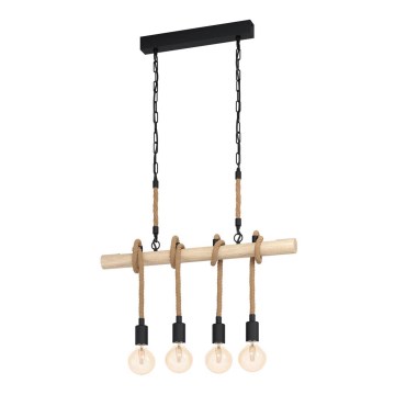 Eglo - Lysekrone på en kæde 4xE27 / 40W / 230V