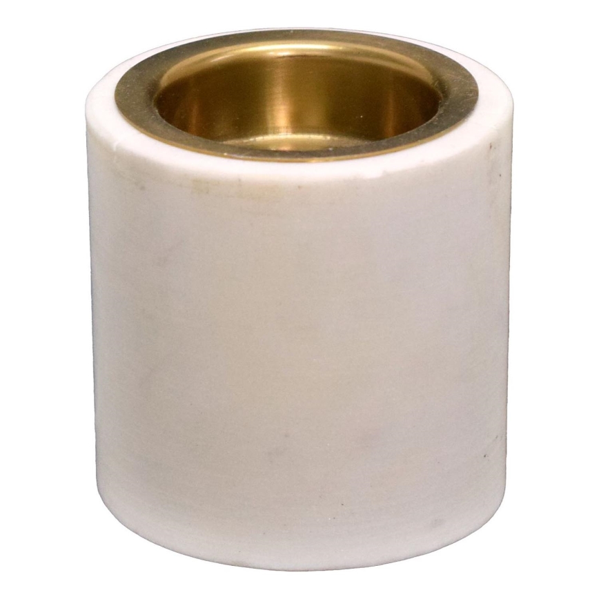 Eglo - Lysestage 6x6 cm marmor/hvid