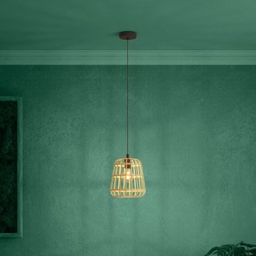 Eglo - Pendel 1xE27/40W/230V diameter 24 cm bambus