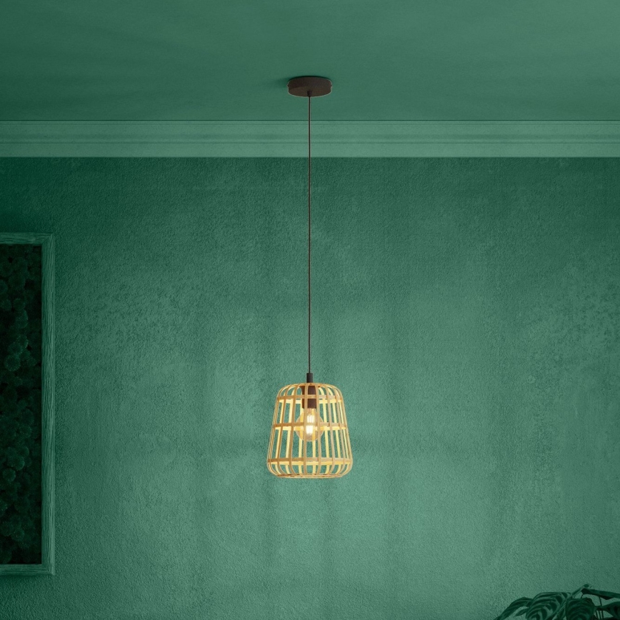 Eglo - Pendel 1xE27/40W/230V diameter 24 cm bambus