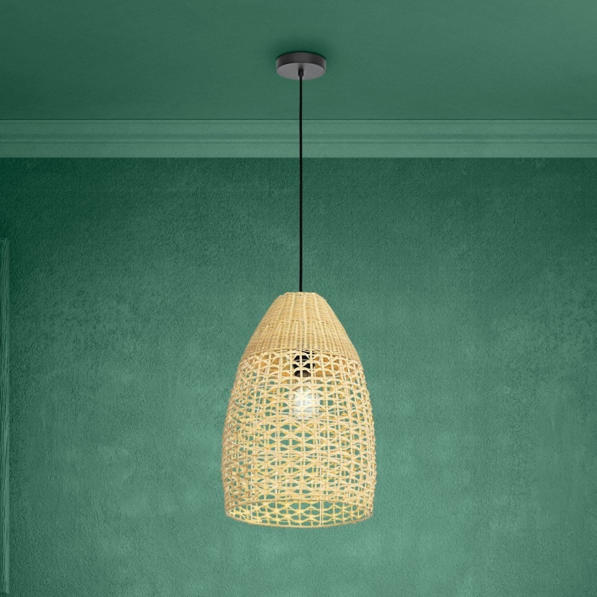 Eglo - Pendel 1xE27/40W/230V diameter 35 cm bambus