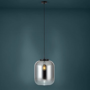 Eglo - Pendel 1xE27/40W/230V diameter 35 cm røget