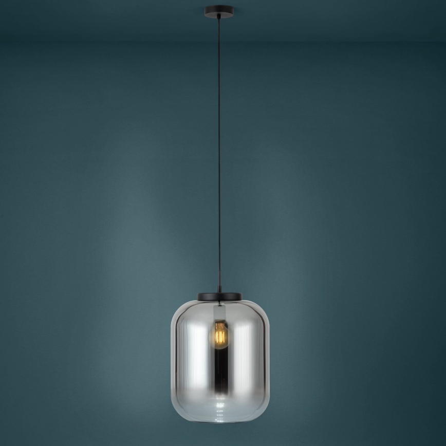 Eglo - Pendel 1xE27/40W/230V diameter 35 cm røget