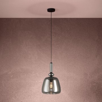 Eglo - Pendel 1xE27/40W/230V røget