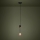 Eglo - Pendel 1xE27/40W/230V sort/guldfarvet